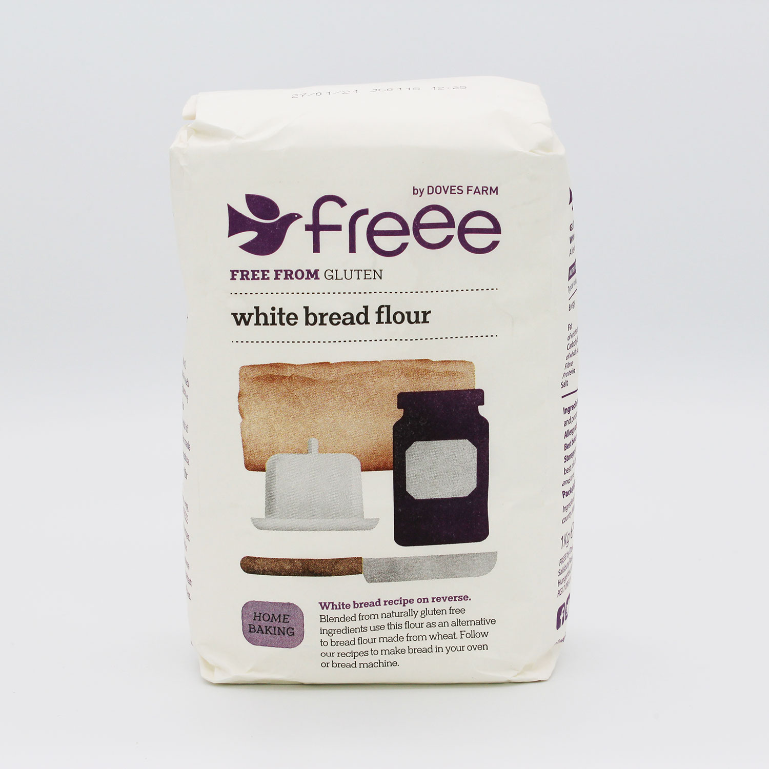 Doves Farm Organic Gluten Free White Bread Flour (1kg) - Organic to ...