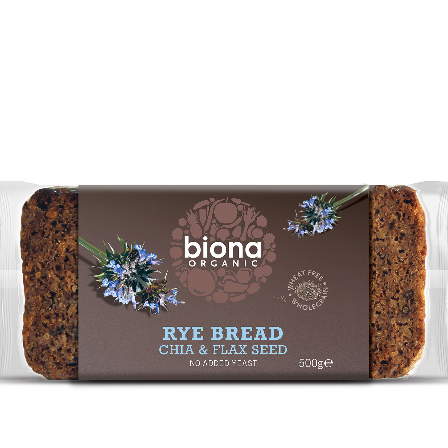 Biona Organic Rye Bread Chia & Flax Seed (500g) Organic to your Door