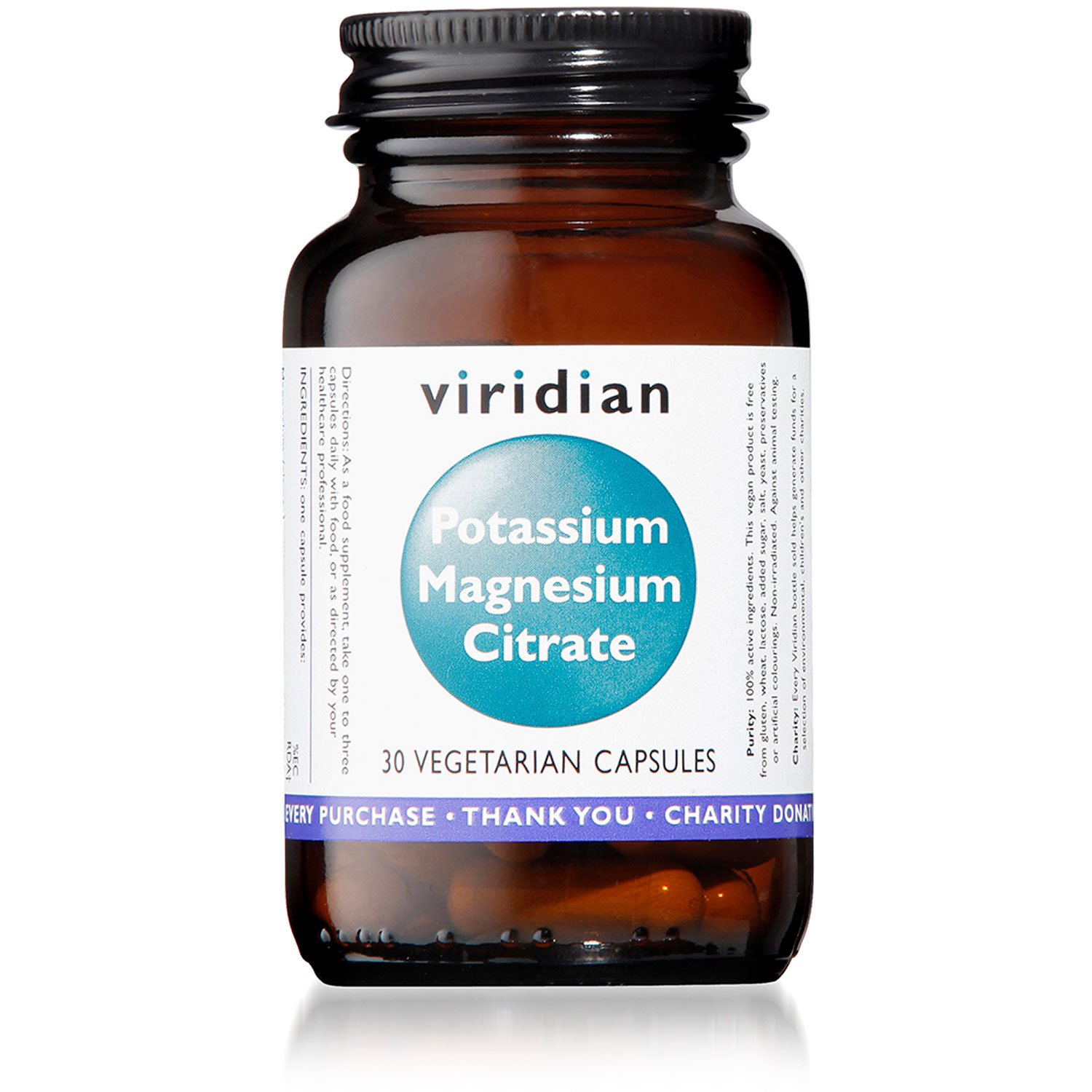 Viridian Potassium Magnesium Citrate (30s) Organic to your Door