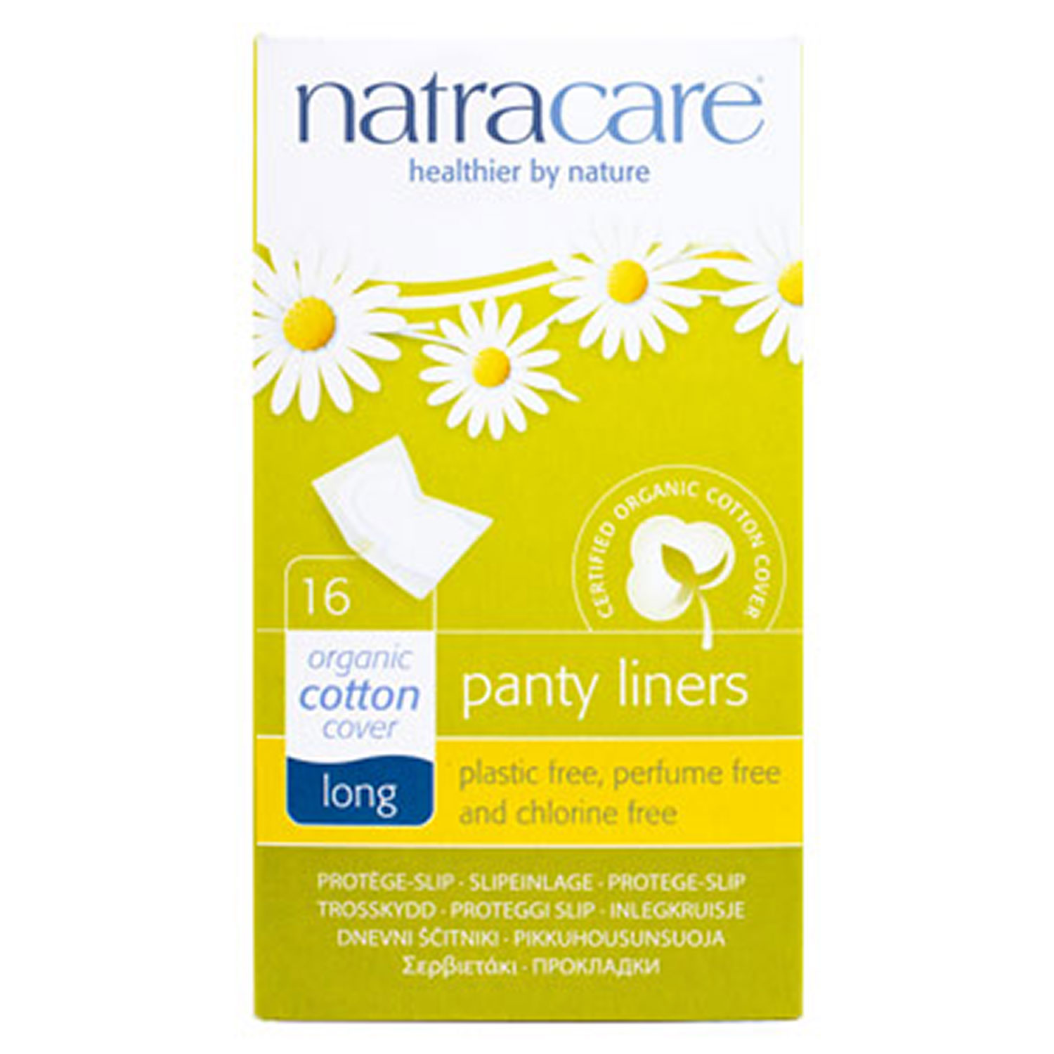 Natracare Organic Panty Liners Long (16s) Organic to your Door
