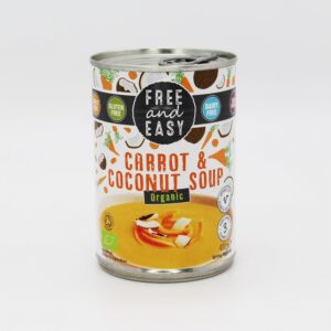 Free & Easy Organic Carrot & Coconut Soup (400g) - Organic to your door