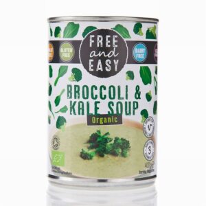 Free & Easy Organic Broccoli & Kale Soup (400g) - Organic to your door