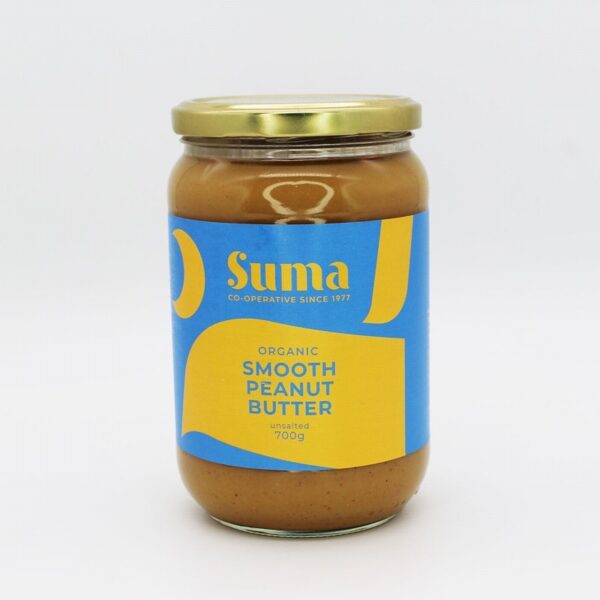 Suma Organic Peanut Butter – Smooth  No Salt (700g) - Organic to your door