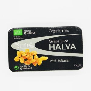Sunita Organic Grape Juice Halva – Sultanas (75g) - Organic to your door