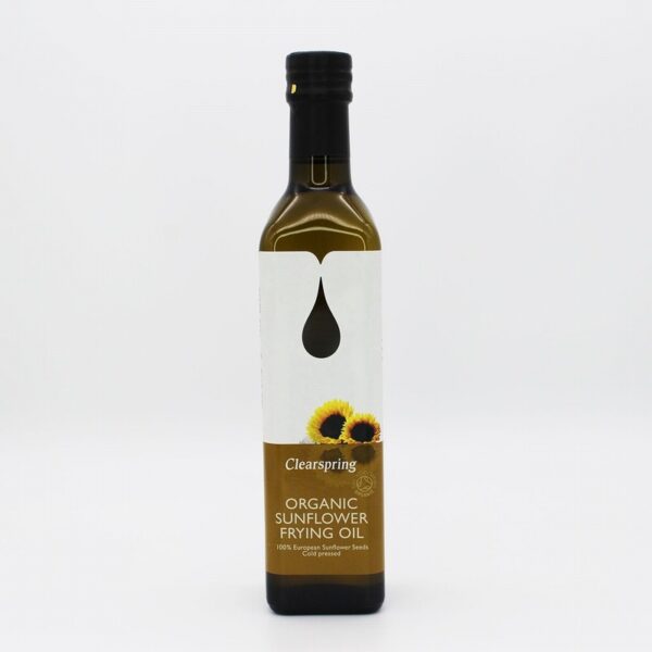 Clearspring Organic Sunflower Frying Sun Oil (500ml) - Organic to your door