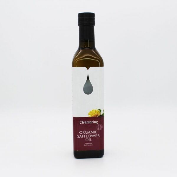 Clearspring Organic Safflower Oil (500ml) - Organic to your door