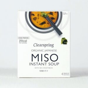Clearspring Hearty Red Miso Soup – Sea Vegetable (4x10g) - Organic to your door
