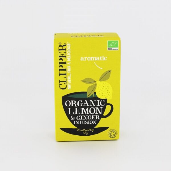 Clipper Organic Tea – Lemon & Ginger (20s) - Organic to your door