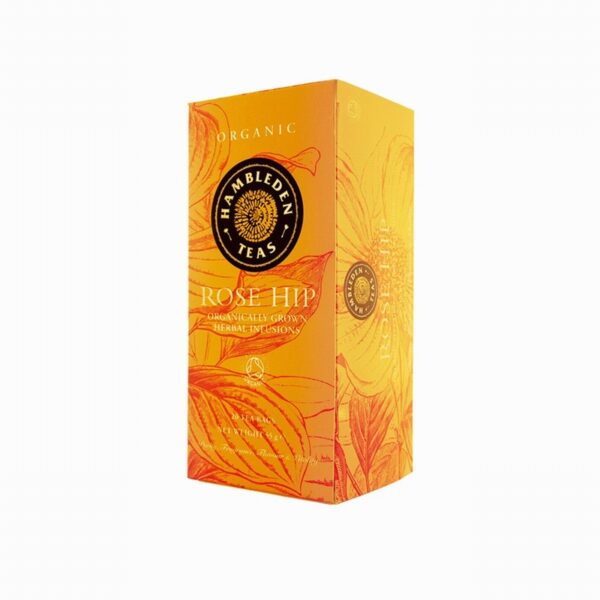 Hambleden Herbs Organic Rosehip Tea (20s) - Organic to your door