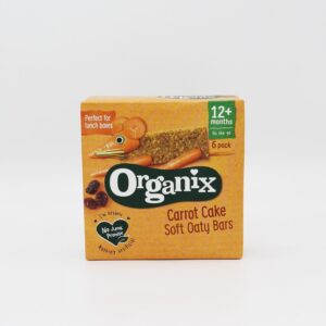 Organix Goodies Organic Carrot Cake Soft Oaty Bars (6x30g) - Organic to your door
