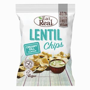 Eat Real Lentil Chips – Creamy Dill (40g) - Organic to your door