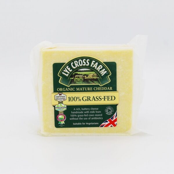 Lye Cross Farm Grass Fed Cheddar (200g) - Organic to your door