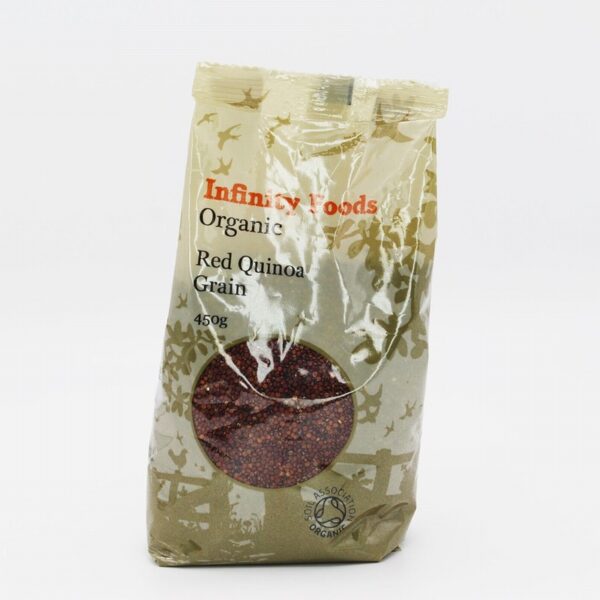 Infinity Organic Red Quinoa Grain (450g) - Organic to your door