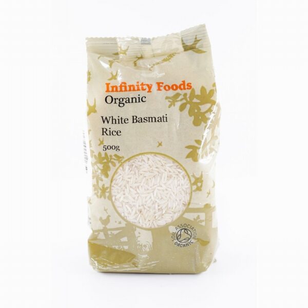 Infinity Organic White Basmati Rice (500g) - Organic to your door