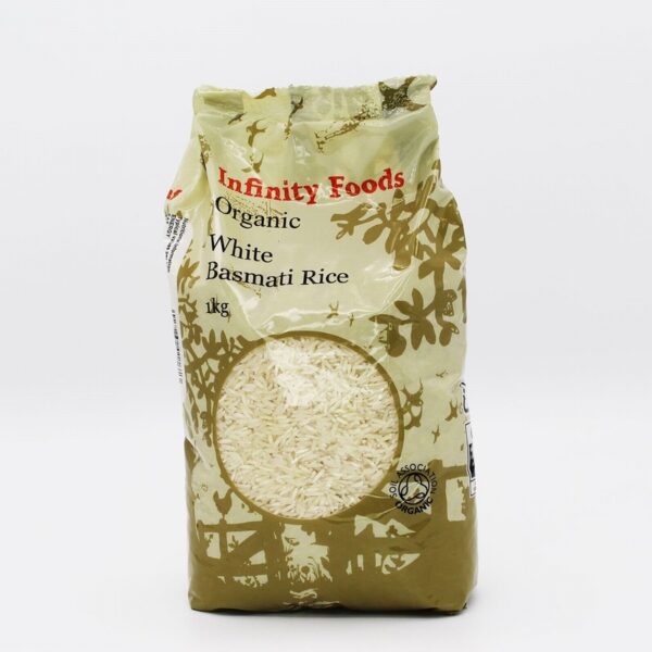 Infinity Organic White Basmati Rice (1kg) - Organic to your door