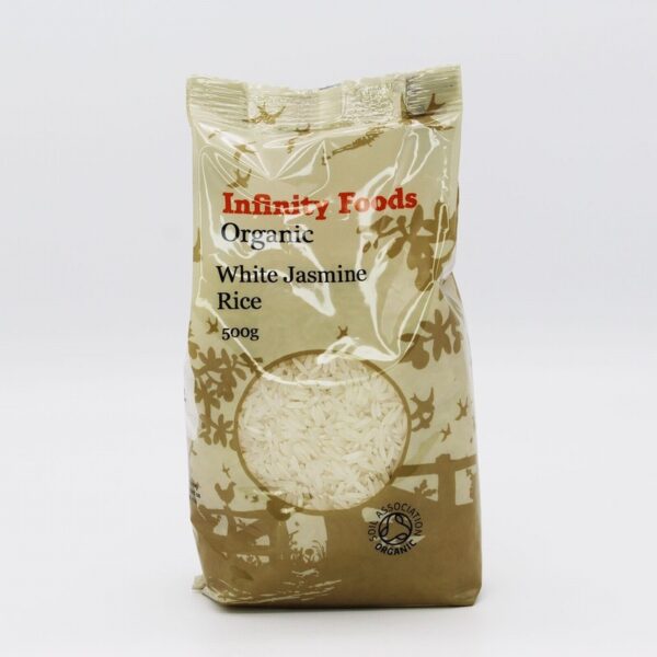 Infinity Organic White Jasmine Rice (500g) - Organic to your door