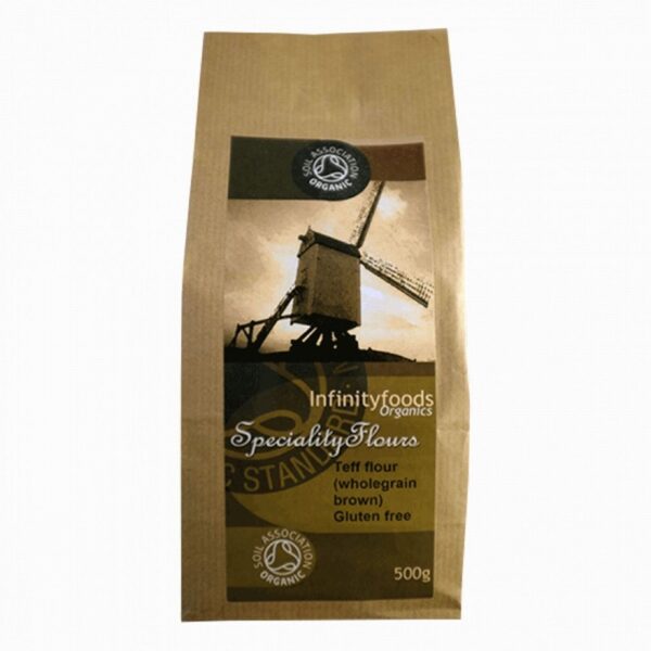 Infinity Organic Brown Teff Flour (500g) - Organic to your door