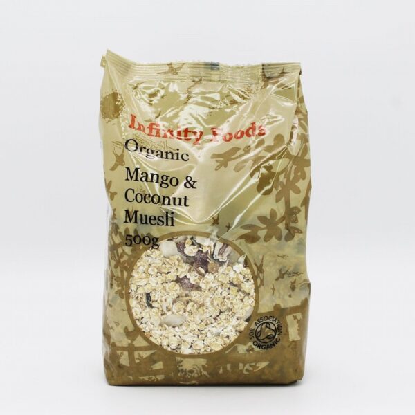 Infinity Organic Mango & Coconut Muesli (500g) - Organic to your door