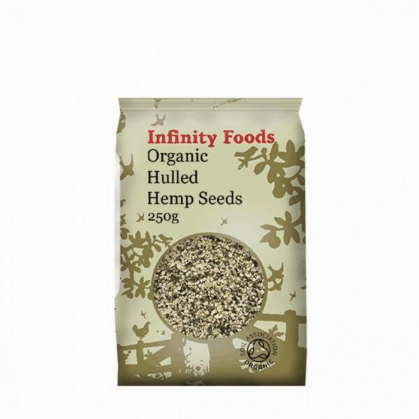 Infinity Organic Hulled Hemp Seeds (250g) - Organic to your door