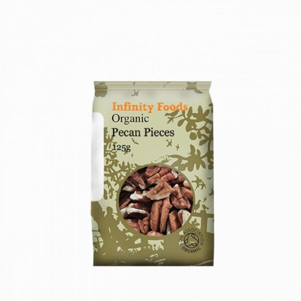 Infinity Organic Pecan Large Pieces (125g) - Organic to your door