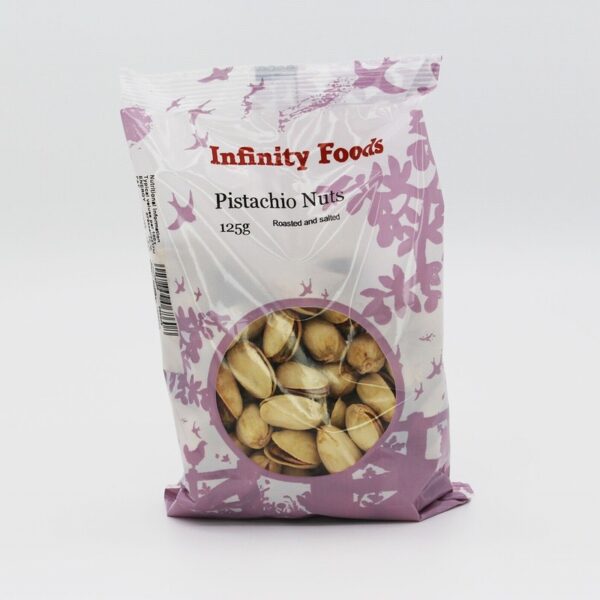 Infinity Pistachios – Roasted & Salted (125g) - Organic to your door