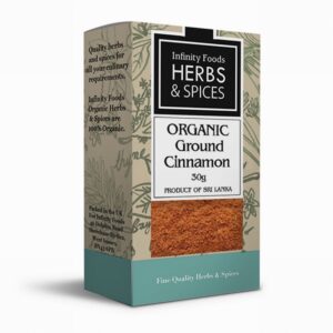 Infinity Organic Spices – Ground Cinnamon (30g) - Organic to your door