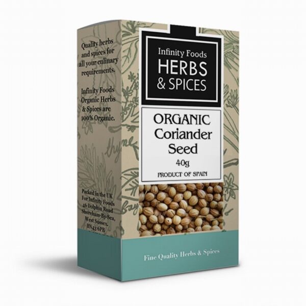 Infinity Organic Spices – Coriander Seed (40g) - Organic to your door