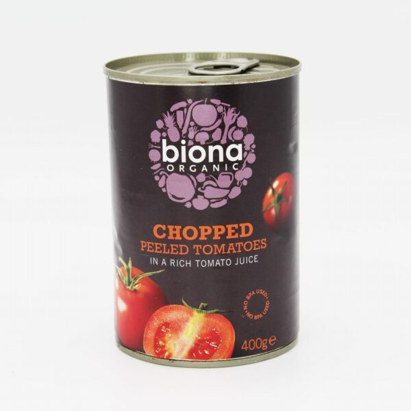 Organic Chopped Tomatoes (400g) - Organic to your door