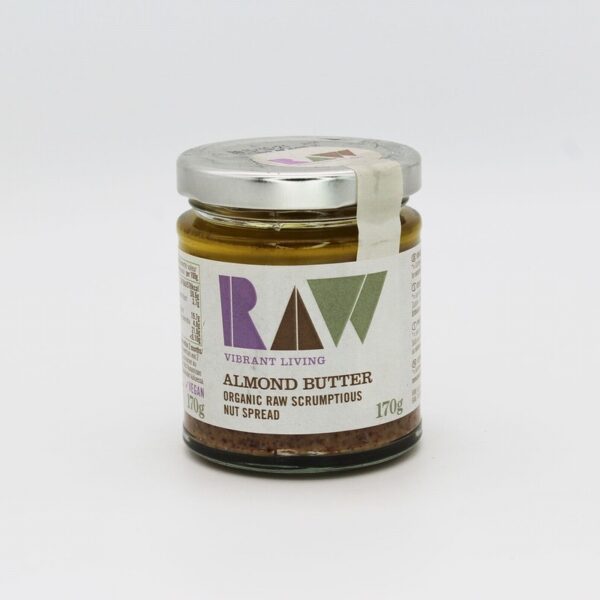 Raw Health Organic Whole Almond Butter (170g) - Organic to your door