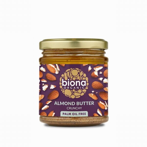 Organic Almond Butter – Crunchy (170g) - Organic to your door