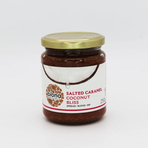 Biona Organic Salted Caramel Coconut Bliss (250g) - Organic to your door