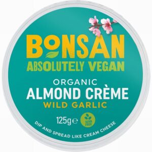 Bonsan Organic Almond Creme – Wild Garlic (125g) - Organic to your door