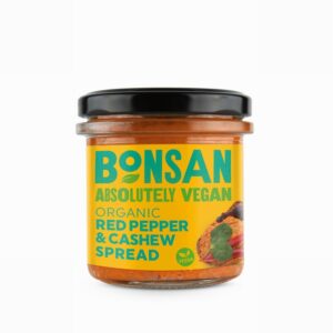 Bonsan Organic Red Pepper & Cashew Spread (130g) - Organic to your door