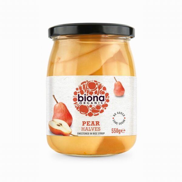 Biona Organic Pear Halves (550g) - Organic to your door