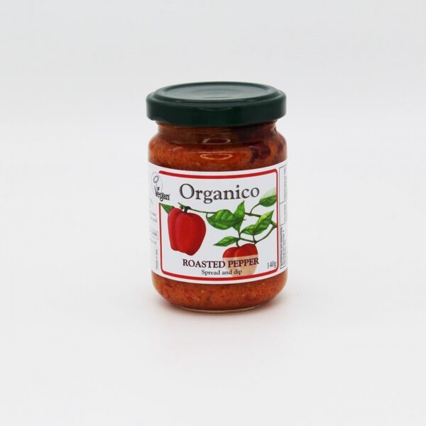 Organico Organic Roasted Pepper Spread & Dip (140g) - Organic to your door