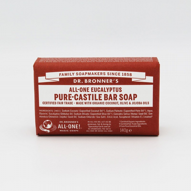 All-One Magic Soap Bar – Eucalyptus (140g) - Organic to your door