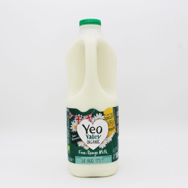 Yeo Valley Organic Semi-Skimmed Milk (2L)