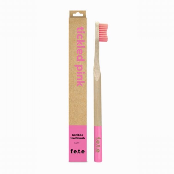 Bamboo Toothbrush – Soft – Pink (1) - Organic to your door