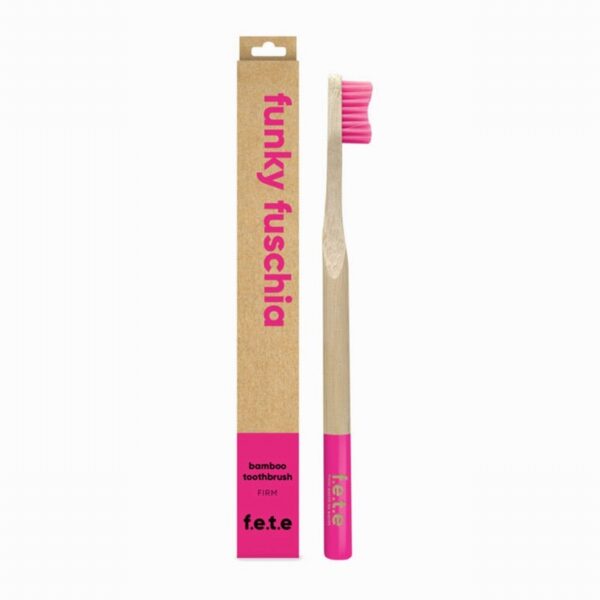 Bamboo Toothbrush – Firm – Pink (1) - Organic to your door