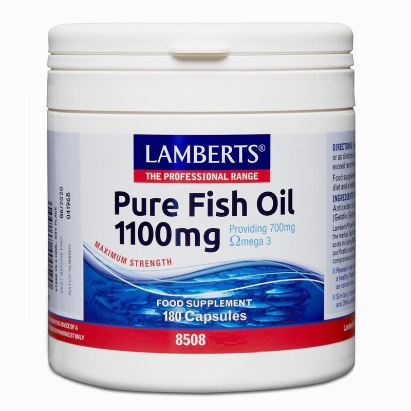 Lambert’s Pure Fish Oil 1100mg (120s) - Organic to your door