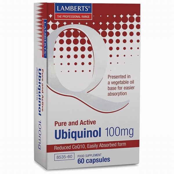 Lambert’s CoQ10 100mg Ubiquinol (60s) - Organic to your door