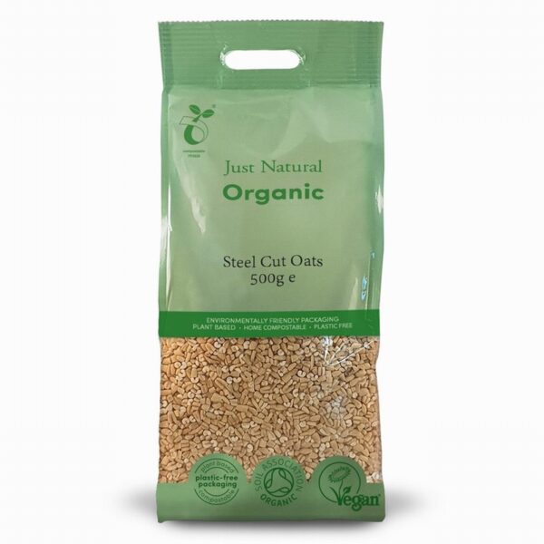 Just Natural Organic Steel Cut Oats (500g)