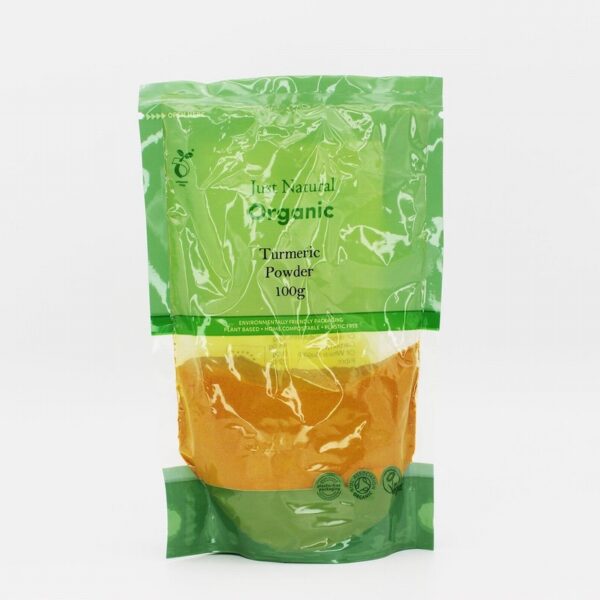 Just Natural Organic Turmeric Powder (100g) - Organic to your door