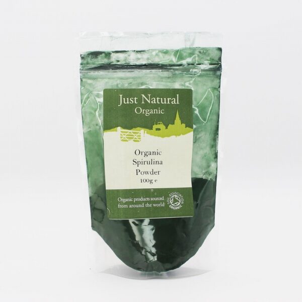 Just Natural Organic Spirulina Powder (100g) - Organic to your door