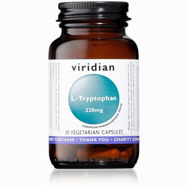 Viridian L-Tryptophan 220mg (30s) - Organic to your door