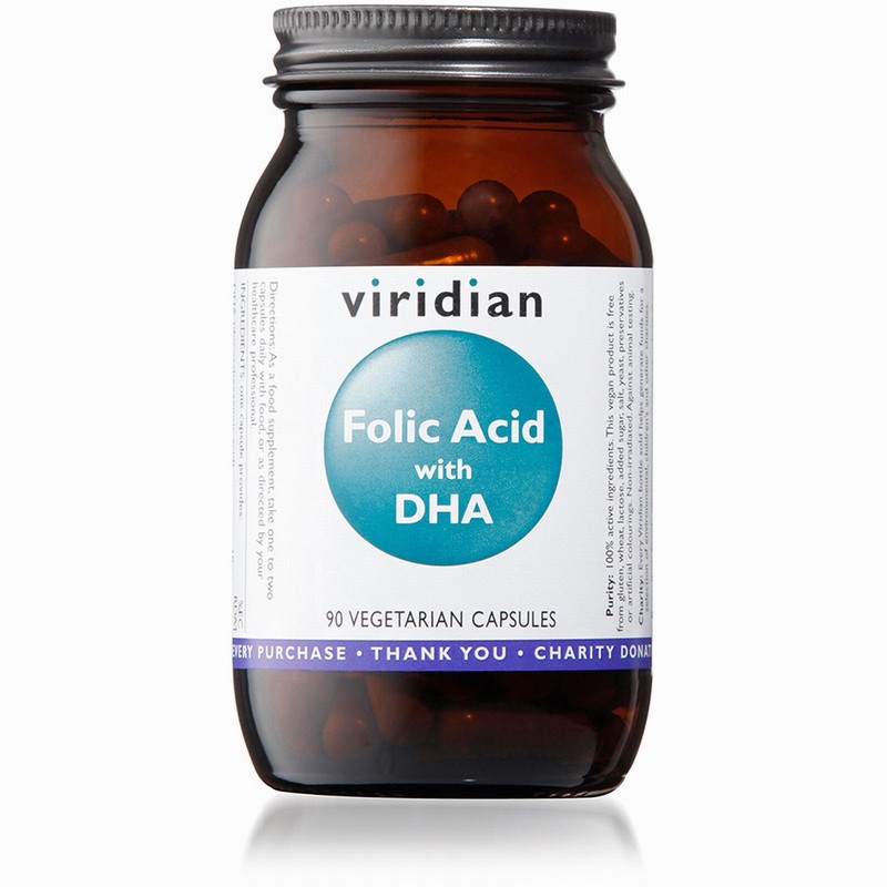 Viridian Folic Acid & DHA (90s) - Organic to your door