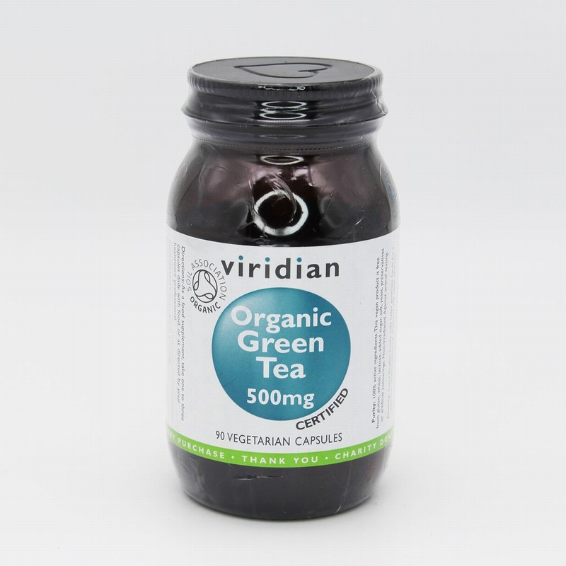 Viridian Organic Green Tea 500mg (90s) - Organic to your door