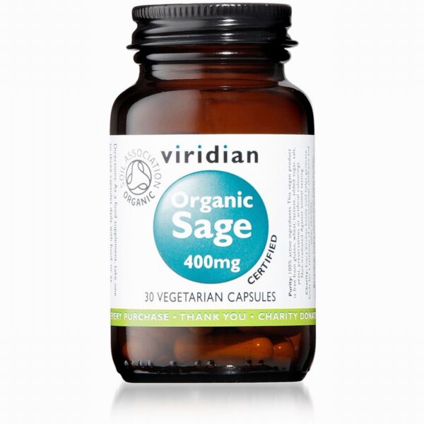 Viridian Organic Sage 400mg (30s) - Organic to your door