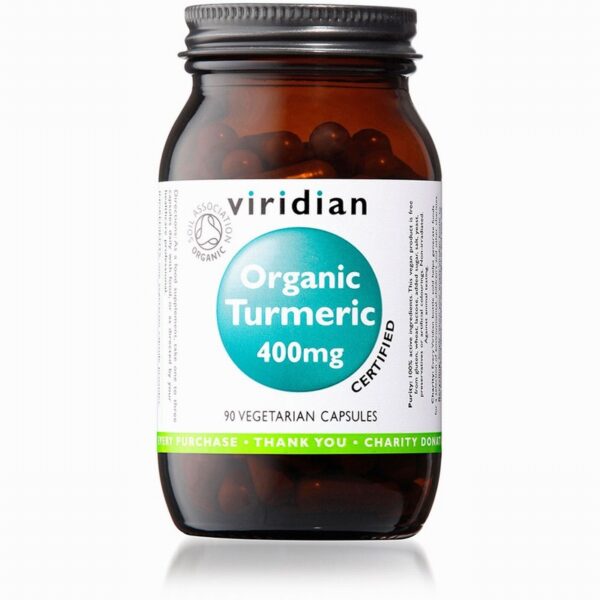 Viridian Organic Turmeric 400mg (90s) - Organic to your door