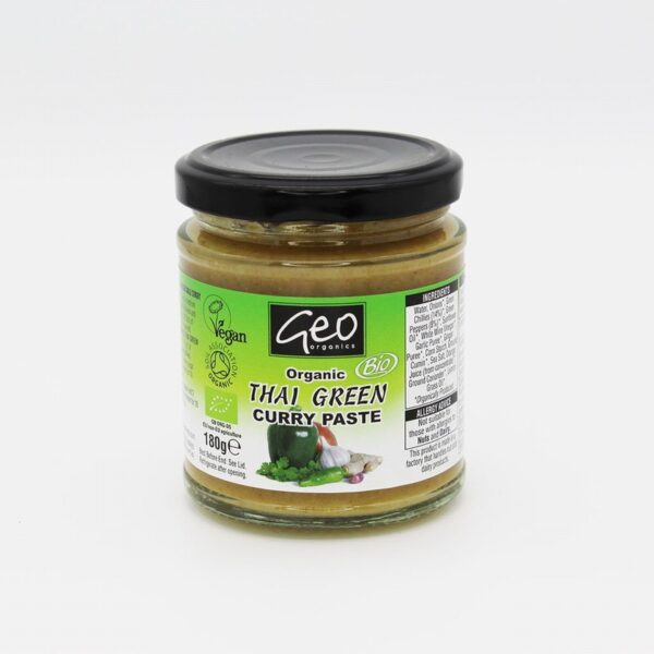 Geo Organics Organic Thai Curry Paste –  Green (190g) - Organic to your door